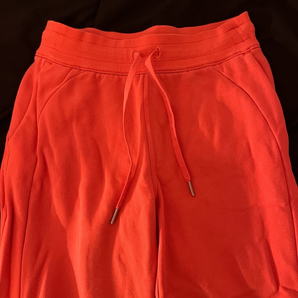 Orange lululemon sweatpants